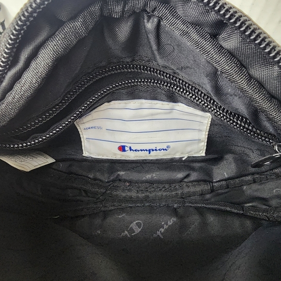 Champion Fanny Pack Gray with Red and Blue Carpeted Logo Unisex - Picture 5 of 12